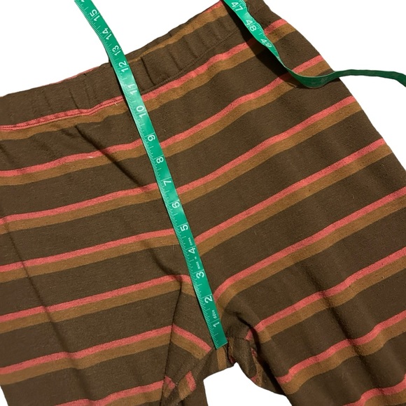 URBAN OUTFITTERS Brown/Multi Striped Naomi Knit Flare Pants L - Picture 9 of 15